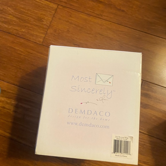 Demdaco ‘With Love’ Mug with Pink and White Design - Picture 4 of 11